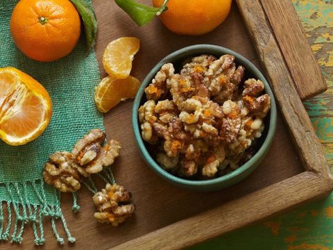 Orange Glazed Walnuts