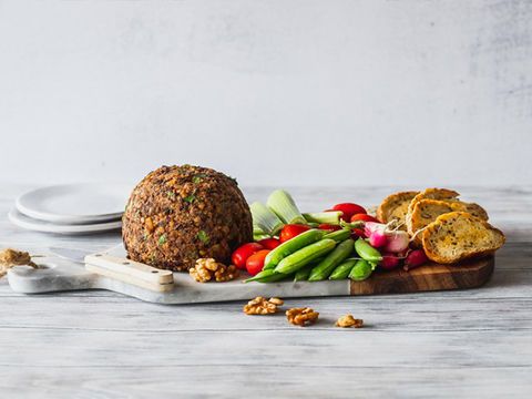 Spicy Walnut Pimento Cheese Ball